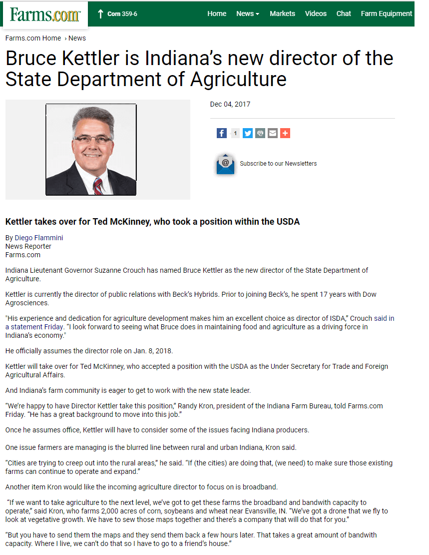 Farms.com New ISDA Director