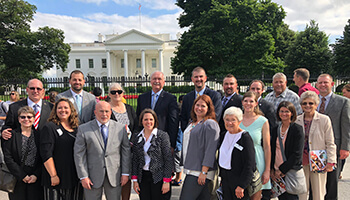 DC Leader Trip_Group photo in front of White House