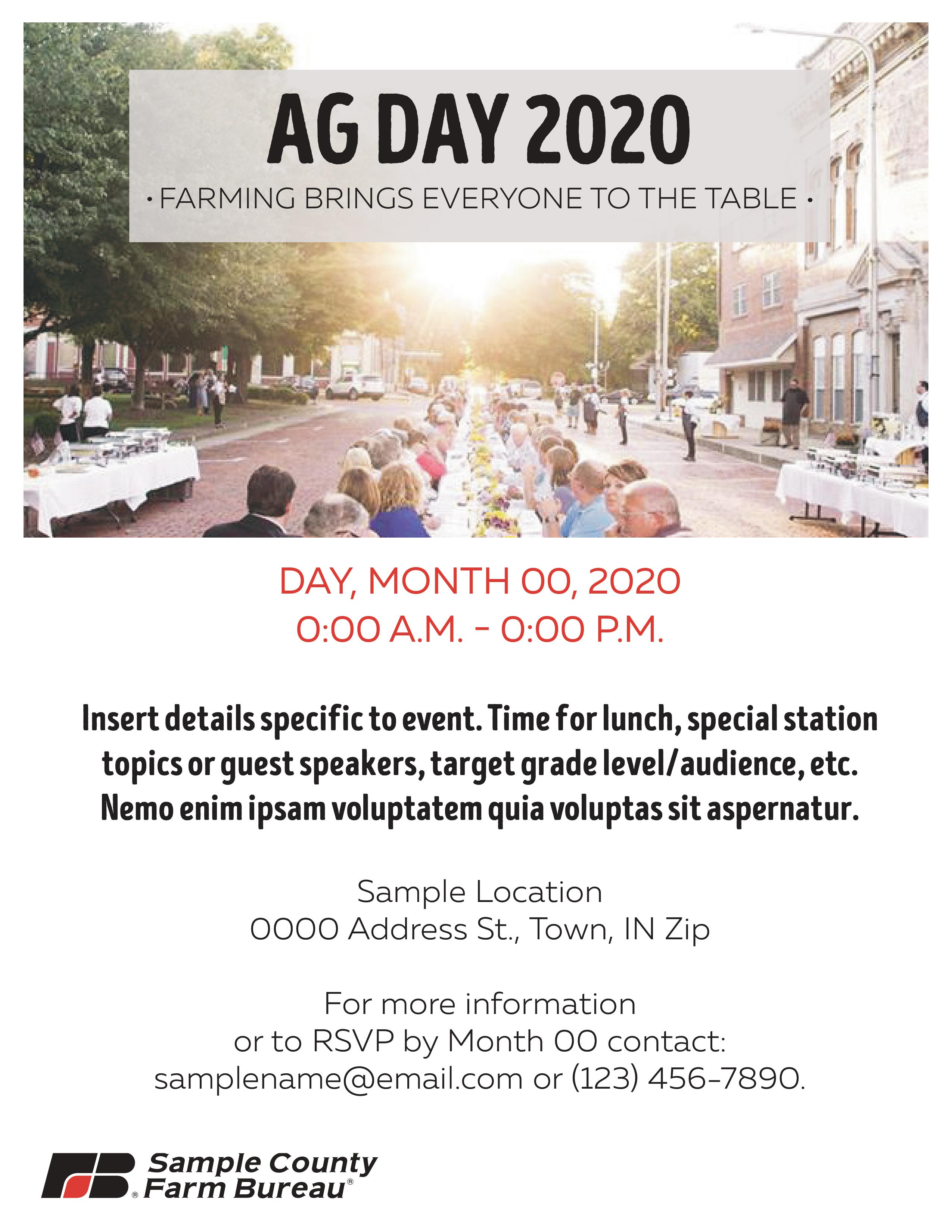 Ag Day Flyer 2020