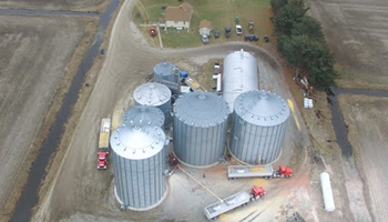 Flooding_Hilton hauling grain