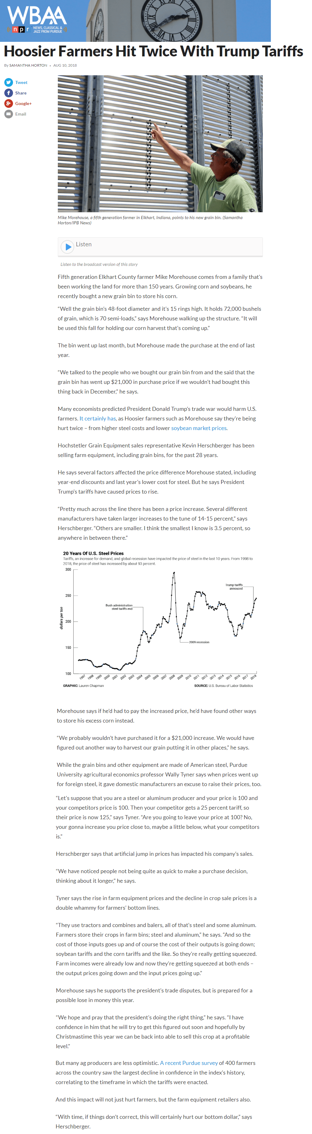 WBAA. Tariffs. 8.10.18